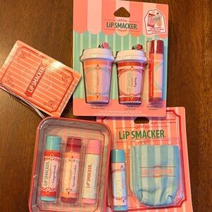 Lip Smacker Strawberry & Pink Lip Balm & Gloss Bundle - Lip Smacker